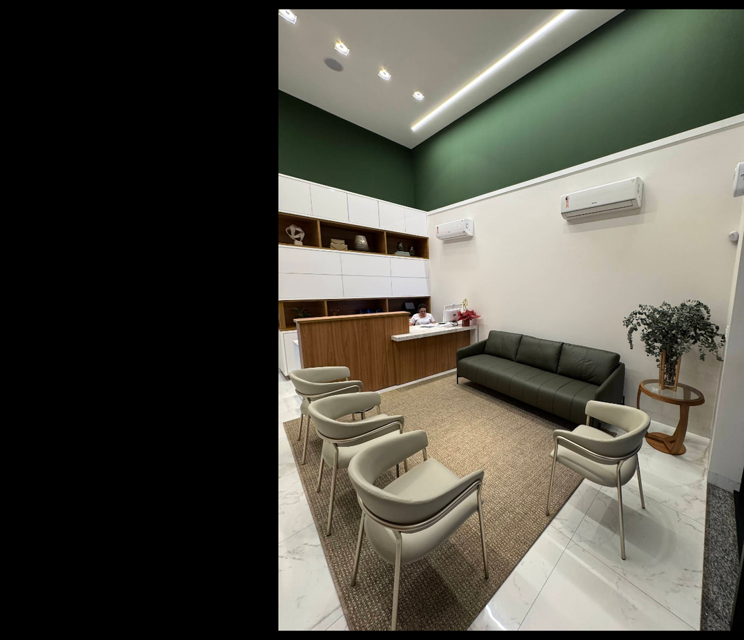 Sala de espera do Instituto DermaPlastic